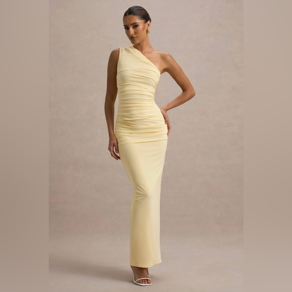 Dalarie Pale Lemon One-Shoulder